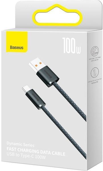 Кабель Baseus Dynamic Series Fast Charging Type-C 100W (1m) CALD000616 Slate Gray 272534 фото