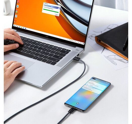 Кабель Baseus Dynamic Series Fast Charging Type-C 100W (1m) CALD000616 Slate Gray 272534 фото