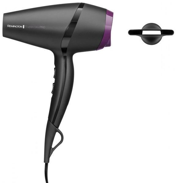 Фен Remington Supercare PRO 2100 AC motor, 2100Вт, 3 режими, іоніз-я, хол. обдув, чорний (AC7100) 368954 фото