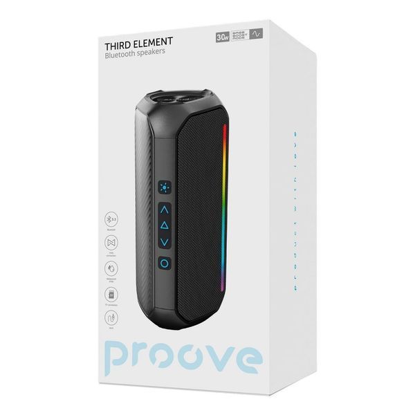Портативна Акустика Proove Third Element 30W (PSTE30000001) black 380654 фото