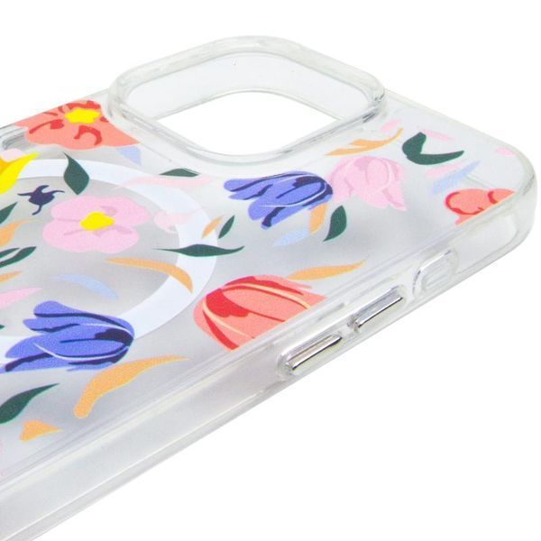 TPU+PC чохол Clear Garden with MagSafe для Apple iPhone 16 Pro (6.3") Tropical Art 402253 фото