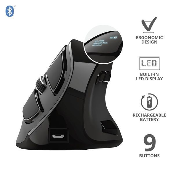 Миша Trust Voxx Rechargeable Ergonomic, WL, чорний (23731_TRUST) 363711 фото