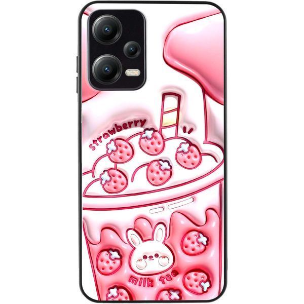 TPU+PC чохол Prisma Fluffie для Xiaomi Poco X5 5G / Note 12 5G Strawberry 358076 фото