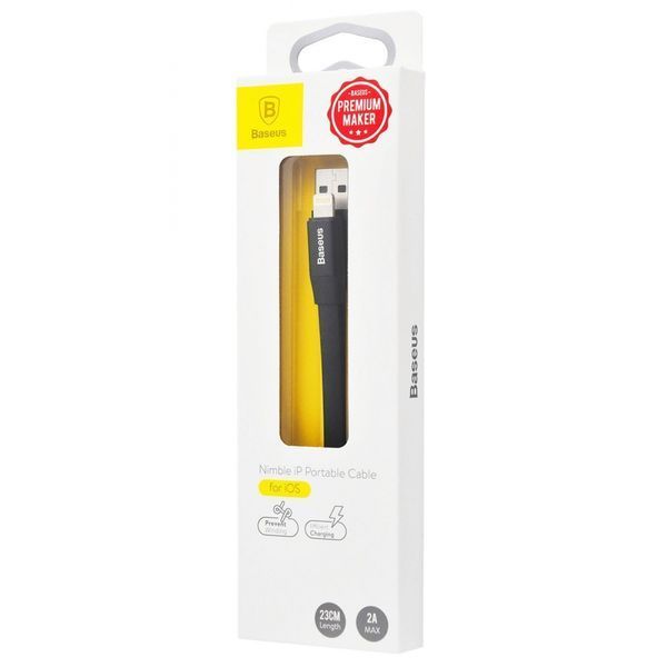Кабель Baseus Nimble Portable Lightning (CALMBJ-B01) 0.23m Black 192606 фото