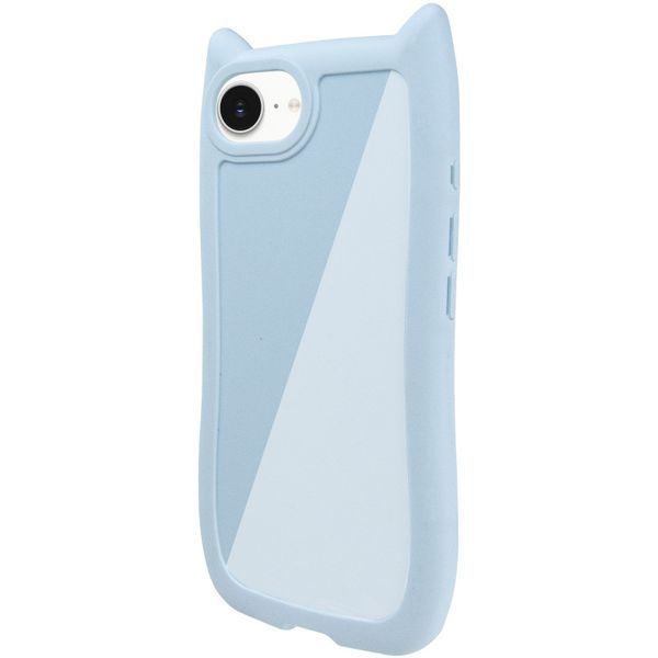 Чохол TPU GETMAN Cat with straps для Apple iPhone 16e (6.1") Blue 359093 фото