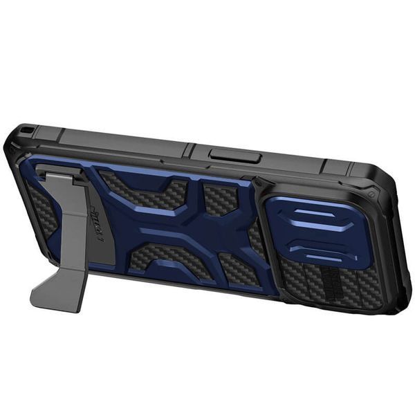TPU+PC чохол Nillkin CamShield Adventurer Pro (шторка на камеру) для Apple iPhone 14 Pro Max (6.7") Interstellar Blue 261422 фото