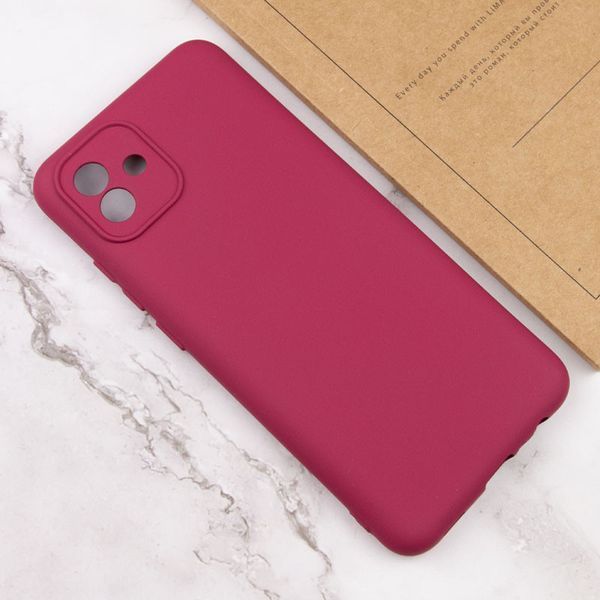 Чохол TPU GETMAN Liquid Silk Full Camera для Samsung Galaxy A05 Бордовий / Marsala 354277 фото