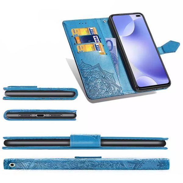 Шкіряний чохол (книжка) Art Case з візитницею для Xiaomi Redmi K30 / Poco X2 Синій 326685 фото