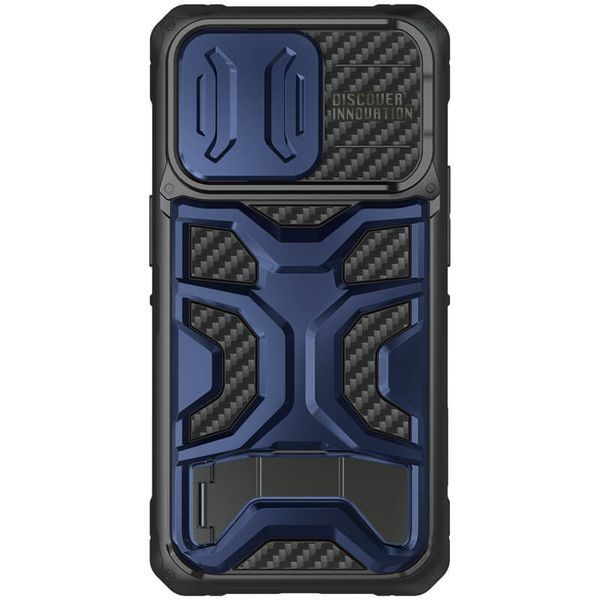TPU+PC чохол Nillkin CamShield Adventurer Pro (шторка на камеру) для Apple iPhone 14 Pro Max (6.7") Interstellar Blue 261422 фото