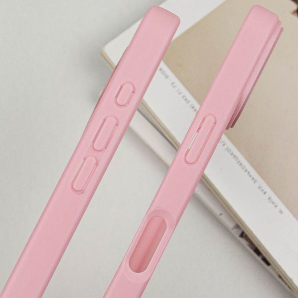 TPU чохол Transparent + Colour 1,5mm для Apple iPhone 16 (6.1") Pink 346578 фото