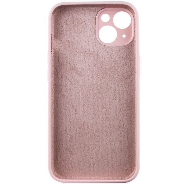 Чехол Silicone Case Full Camera Protective (AA) NO LOGO для Apple iPhone 13 (6.1") Розовый / Chalk Pink 288677 фото