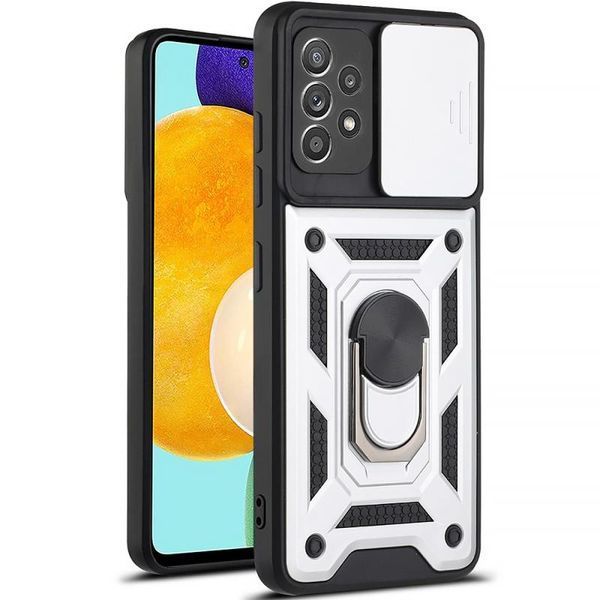 Чохол Ummi Camshield Serge Ring для Samsung Galaxy A72 4G / A72 5G Срібний 396493 фото
