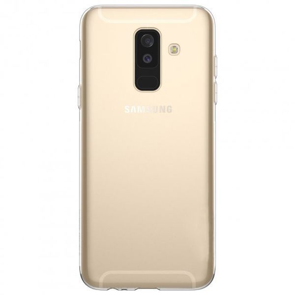Чохол-накладка Samsung A6 Plus (A605-2018) iPaky Soft TPU+Glass Transparent 127290 фото