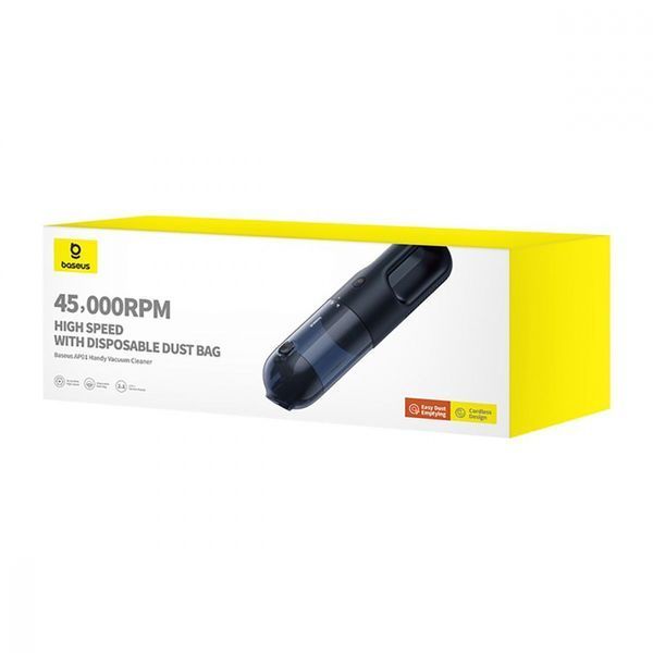Портативний Пилосос Baseus AP01 Handy Vacuum Cleaner (5000pa) Black 281228 фото