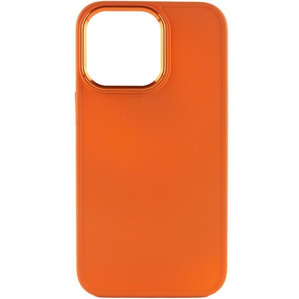 TPU чохол Bonbon Metal Style для Apple iPhone 14 Pro (6.1") Помаранчевий / Papaya 257181 фото