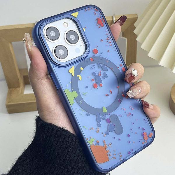 Чохол TPU+PC Flush with MagSafe для Apple iPhone 14 Pro (6.1") Dark blue 312588 фото