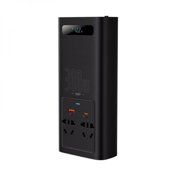 Автомобільний інвертор Baseus IGBT Power Inverter 300W (220V CN/EU) (CGNB010101) 266334 фото