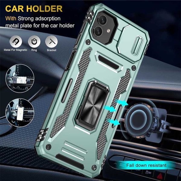 Ударостійкий чохол Camshield Army Ring для Samsung Galaxy A05 Зелений / Light Green 283624 фото