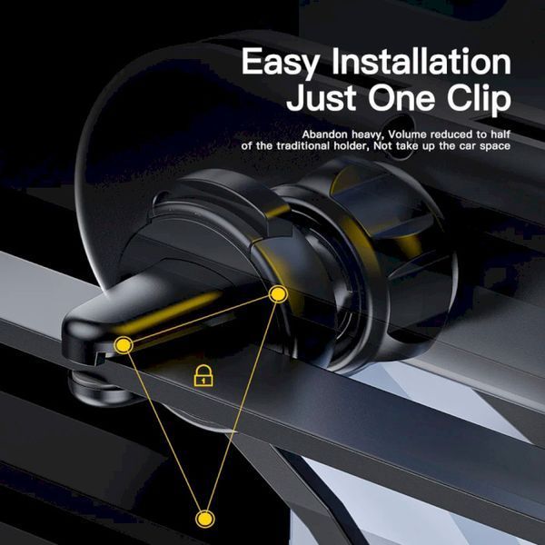 Автомобільний тримач Essager Tourist Gravity Car Mount Phone Holder (EZJZL-TR01) Black 315751 фото