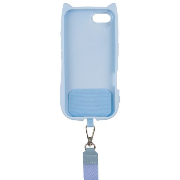 Чохол TPU GETMAN Cat with straps для Apple iPhone 16e (6.1") Blue 359093 фото