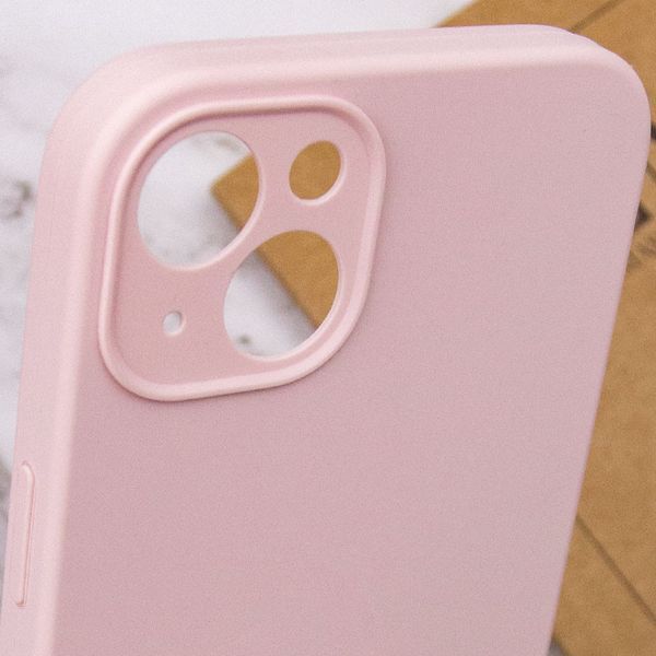 Чехол Silicone Case Full Camera Protective (AA) NO LOGO для Apple iPhone 13 (6.1") Розовый / Chalk Pink 288677 фото