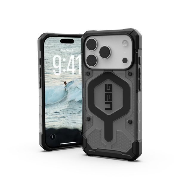 Чохол-накладка iPhone 17 Pro UAG Pathfinder Clear MagSafe, Ash/Black (114551113140) 393867 фото