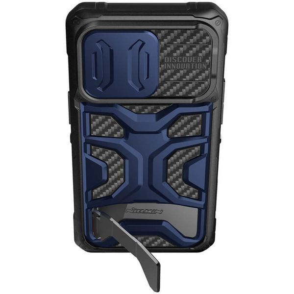 TPU+PC чохол Nillkin CamShield Adventurer Pro (шторка на камеру) для Apple iPhone 14 Pro Max (6.7") Interstellar Blue 261422 фото