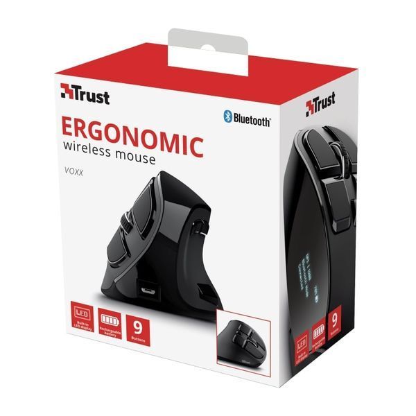 Миша Trust Voxx Rechargeable Ergonomic, WL, чорний (23731_TRUST) 363711 фото