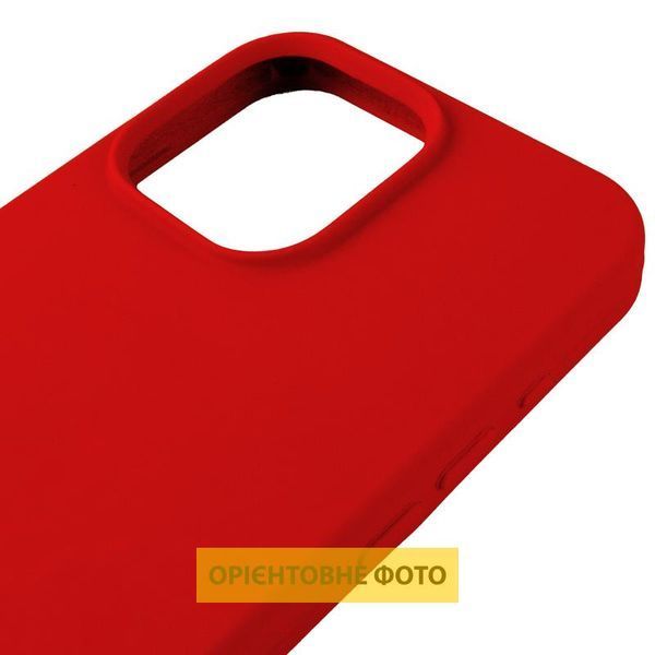Чохол Silicone Case (AA) Logo with MagSafe для Apple iPhone 17 (6.3") Червоний / Red 392998 фото