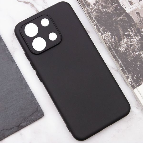 Чохол TPU GETMAN Liquid Silk Full Camera для Xiaomi Redmi Note 13 Pro 4G Чорний / Black 357166 фото