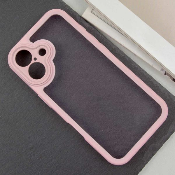 TPU чохол Transparent + Colour 1,5mm для Apple iPhone 16 (6.1") Pink 346578 фото