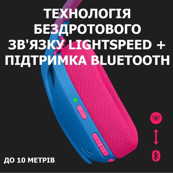 гарнітура LOGITECH G435 LIGHTSPEED Wireless Gaming - BLUE (981-001062) 306597 фото