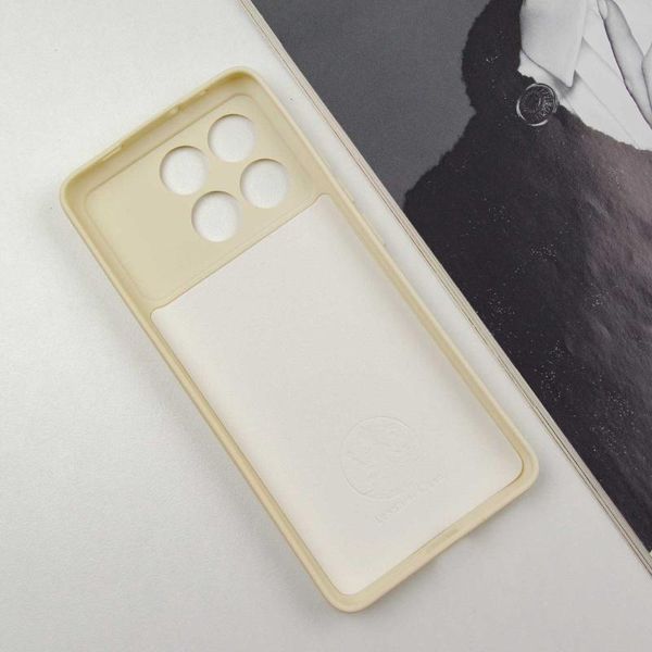 Чохол TPU GETMAN Liquid Silk Full Camera для Xiaomi Poco X6 Pro Пісочний / Sand 397129 фото