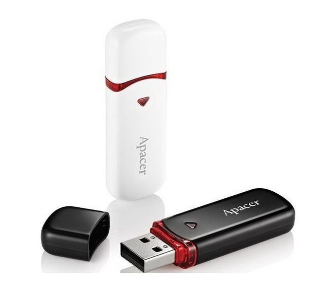 Накопичувач Apacer 64GB USB 2.0 Type-A AH333 Білий (AP64GAH333W-1) 374049 фото