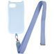 Чохол TPU GETMAN Cat with straps для Apple iPhone 16e (6.1") Blue 359093 фото 1