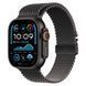 Ремінець Apple Watch Milanese Loop Black Titanium 44/45/46/49mm - Medium (MXKG3) 325339 фото 1