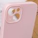 Чехол Silicone Case Full Camera Protective (AA) NO LOGO для Apple iPhone 13 (6.1") Розовый / Chalk Pink 288677 фото 6