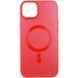 Чохол TPU+Glass Sapphire Midnight Open Camera with MagSafe для Apple iPhone 15 Plus (6.7") Червоний / Red 277428 фото 1