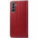 Шкіряний чохол книжка GETMAN Gallant (PU) для Samsung Galaxy S24 Червоний 284399 фото 3