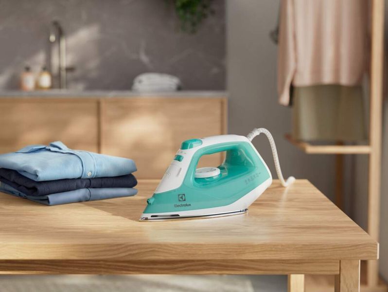 Праска Electrolux, 2200Вт, 250мл, паровий удар 90гр, нерж. сталь, зелено-білий (E5SI2-2AM) 374873 фото
