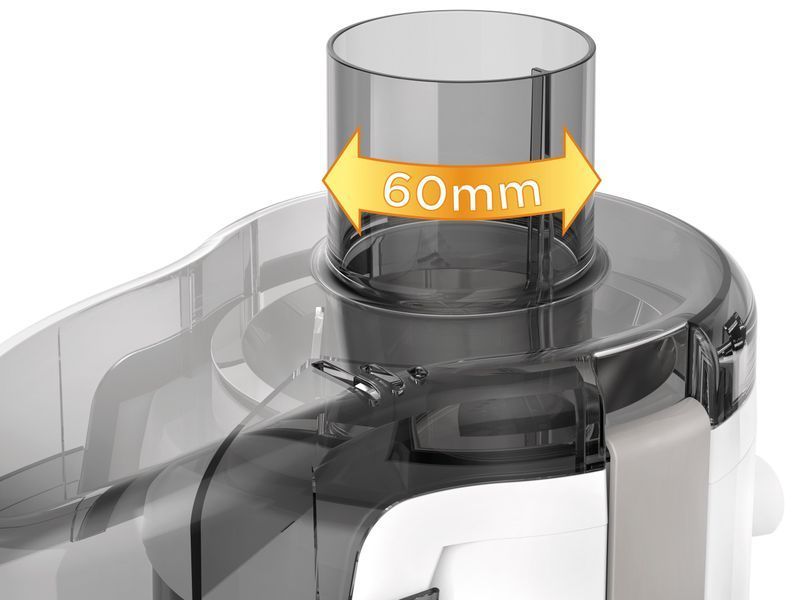 Соковитискач Tefal Frutelia + відцентрований 350Вт, чаша-0.95л, жмих-0.5л, пластик, біло-сірий (ZE370138) 370692 фото