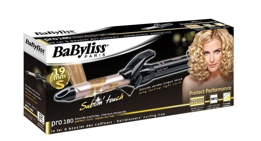Плойка Babyliss, 45Вт, темп.режимів-10, D -19mm , 110-180С, кераміка, чорний (C319E) 367965 фото