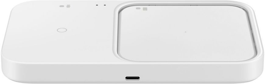 Зарядний пристрій бездротовий Samsung Duo 15Вт, білий (EP-P5400BWEGEU) 366453 фото
