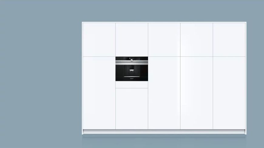 Кавомашина Siemens вбудована, 2.4л, зерно+мелена, автомат.капуч, LED-дисплей, авторецептів -29, чорний (CT718L1B0) 375551 фото