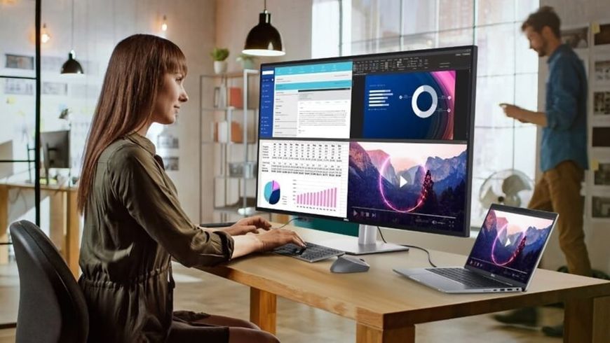 Монітор DELL 43" U4323QE 2xHDMI, 2xDP, USB-C, RJ-45, MM, IPS, 3840x2160, sRGB 95%, HAS 361948 фото