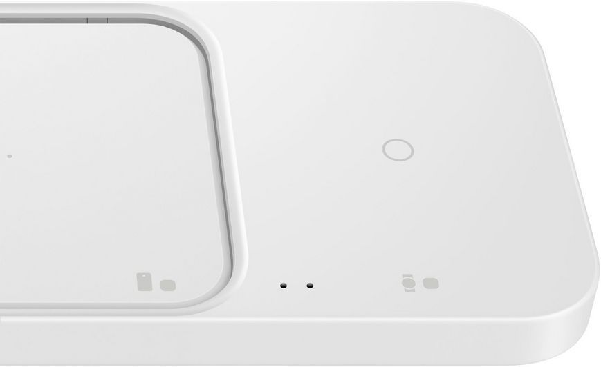 Зарядний пристрій бездротовий Samsung Duo 15Вт, білий (EP-P5400BWEGEU) 366453 фото