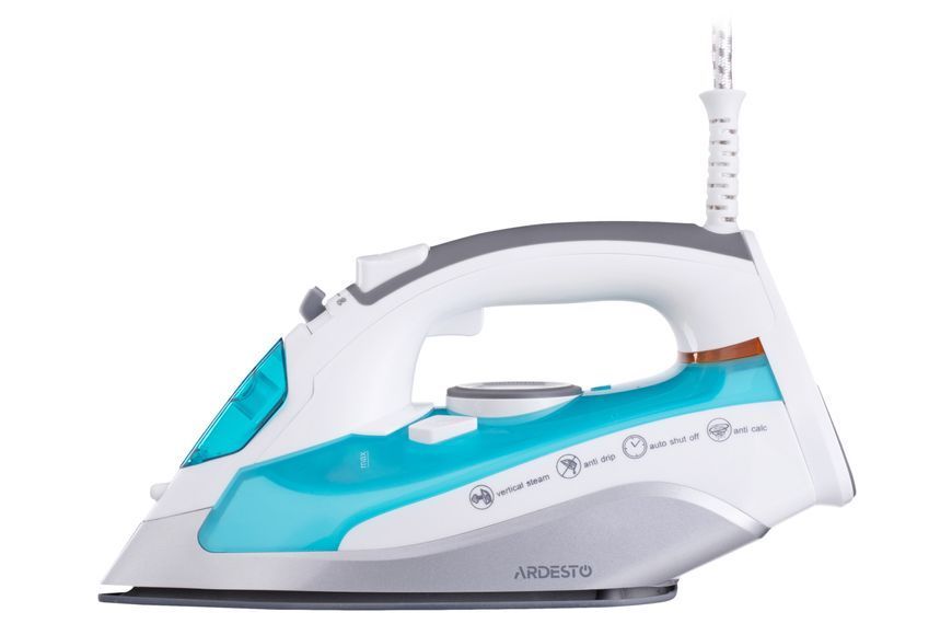 Праска Ardesto IR-C2228-TQ, 2200Вт, 280мл, паровий удар-100гр, керам. підошва, голубий 375942 фото