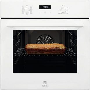 Духова шафа Electrolux електрична, 65л, A, дисплей, конвекція, телескопічні напрямні, білий (EOF5F50BV) 370504 фото