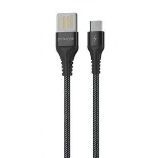 Кабель Proove Double Way Weft Micro USB 2.4A (1m) (CCDW20001301) Black 287134 фото