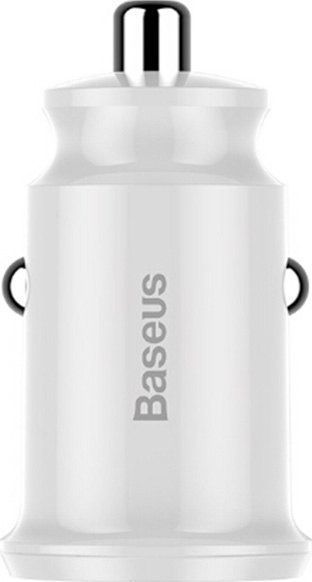 АЗП Baseus Grain Metal 3.1A/2USB (CCALL-ML02) White 268319 фото